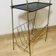 Perforated metal magazine rack