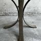 Rare Mid-Century Dark Brown Wood Table — Elegant 1950s Accent, 134×67×67 cm