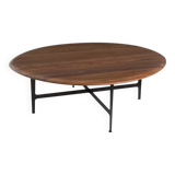 Ampm table basse addisson grand modèle, meuble noyer massif