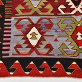 5x11 Colorful Vintage Kilim Rug, Modern Kilim Rug, 158x335Cm,Rare Style Rug