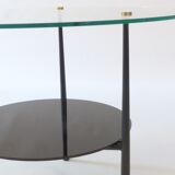 Gueridon table, double tray