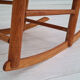 Rocking-chair, oak wood, natural fiber