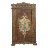 Armoire de mariée peinte d'art populaire
