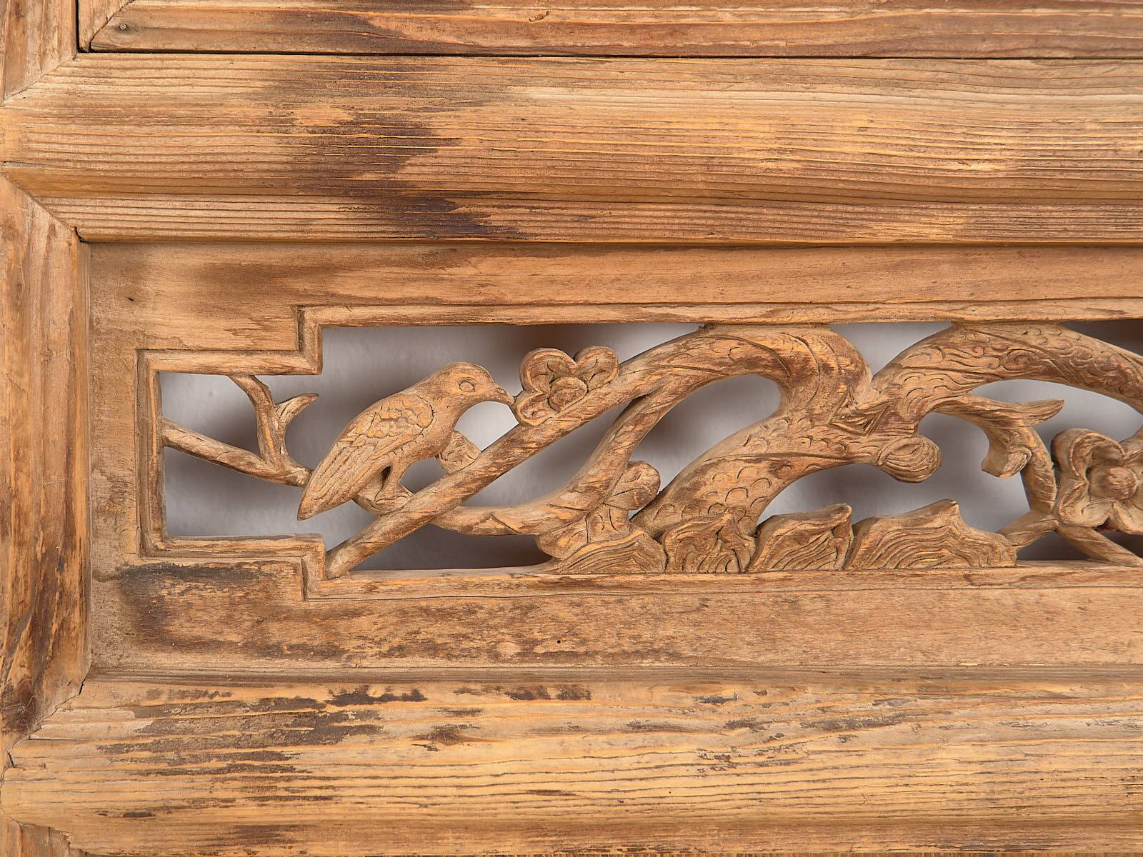 Antique Chinese wooden door, circa 1890