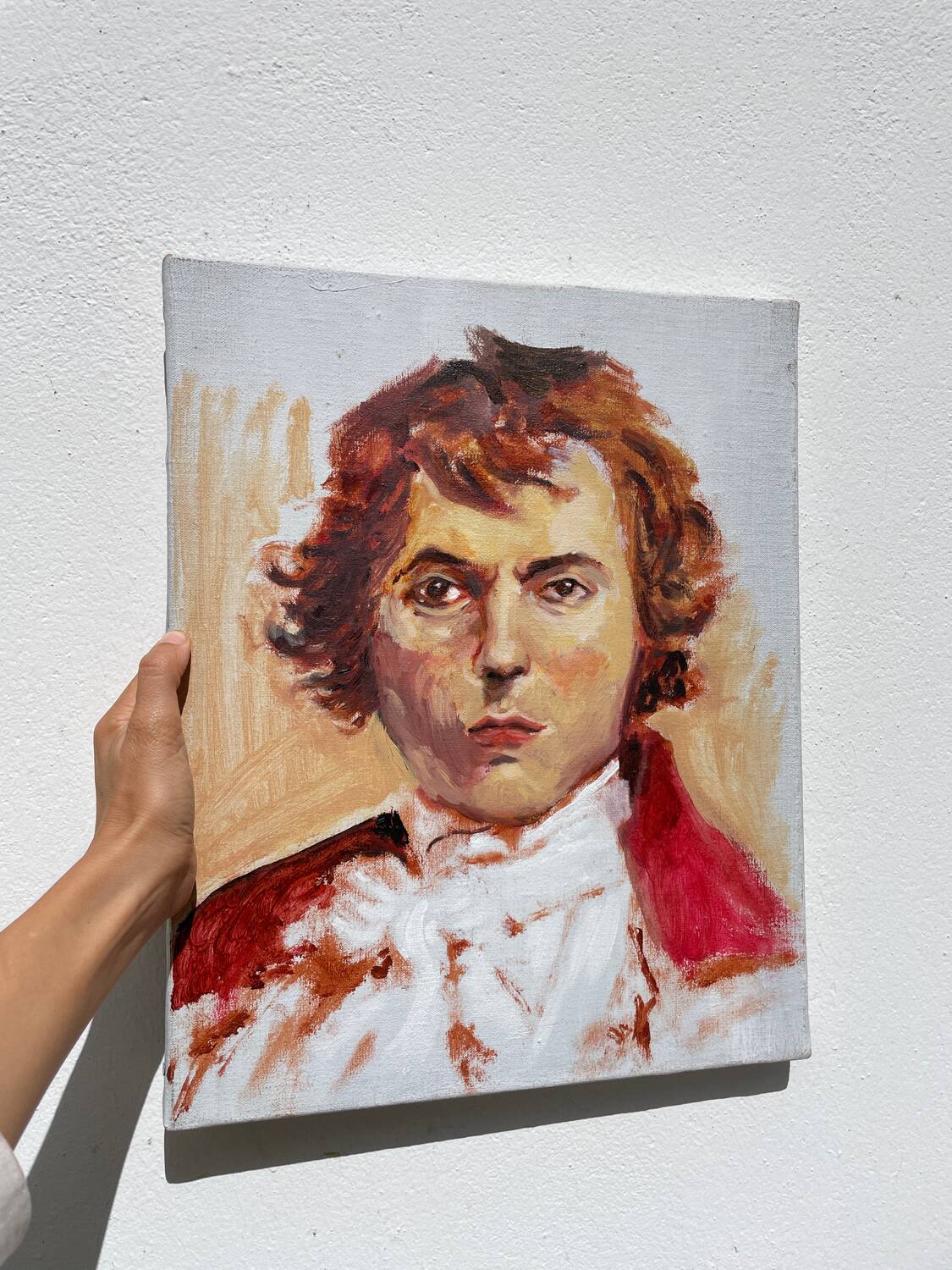 Portrait à l’huile d’un homme tableau