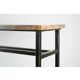 Console, art moderne, acier peint et marbre