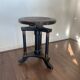 Art deco regency piano stool in oak 1920s