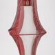 Vintage 70's pendant lamp metal and glass italian design