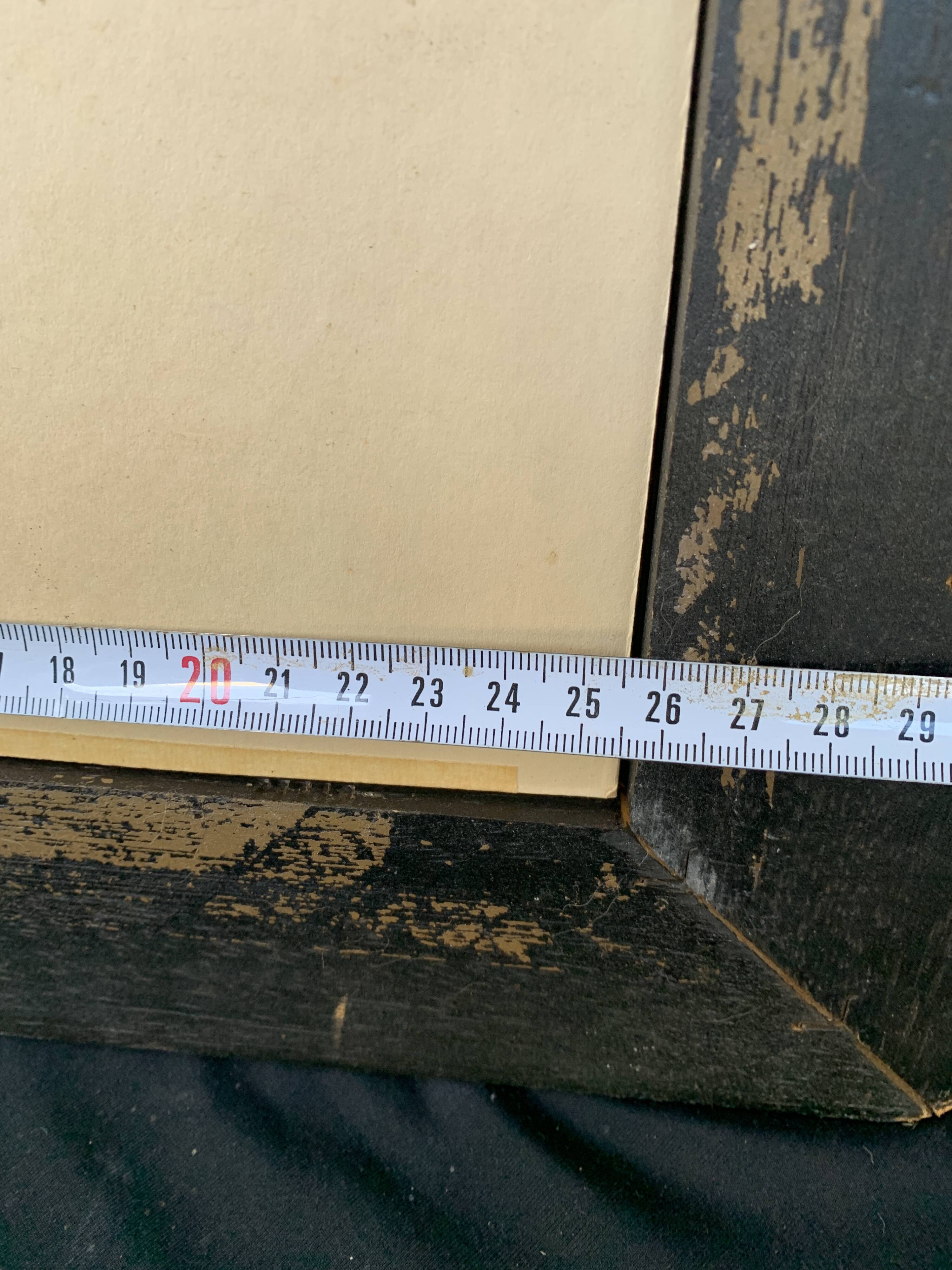 Landscape painting with bridge and figure