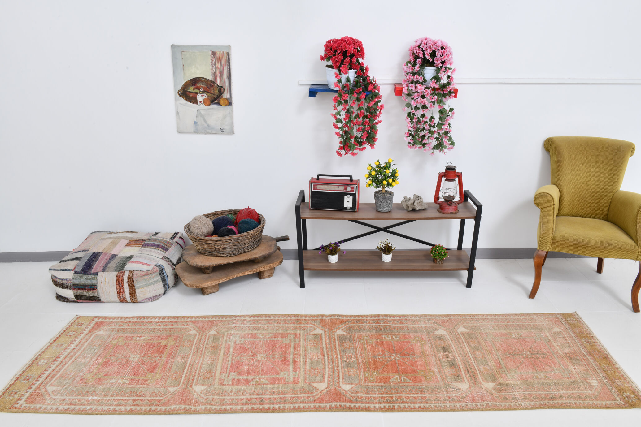 3x10 Turkish Vintage Runner Rug, 82x315Cm