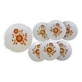 6 dessert plates & 1 pie dish from the 1970s 210194