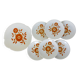 6 dessert plates & 1 pie dish from the 1970s 210194