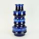 scheurich ceramic FLOORVASE drip glaze different shades of blue 60s/70s