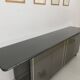 Grey lacquered Grand Buffet Pierre Cardin with drawers