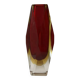 Murano Sommerso faceted glass vase by Flavio Poli Italy 1970
