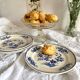 Assiettes à dessert Boch La Louvière Grand bouquet