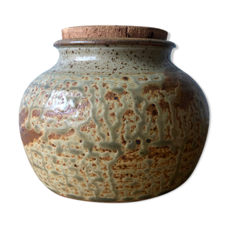 Pot couvert en grés de John Glick Plum Tree Pottery