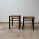 Tabouret en corde allemand du milieu du siècle