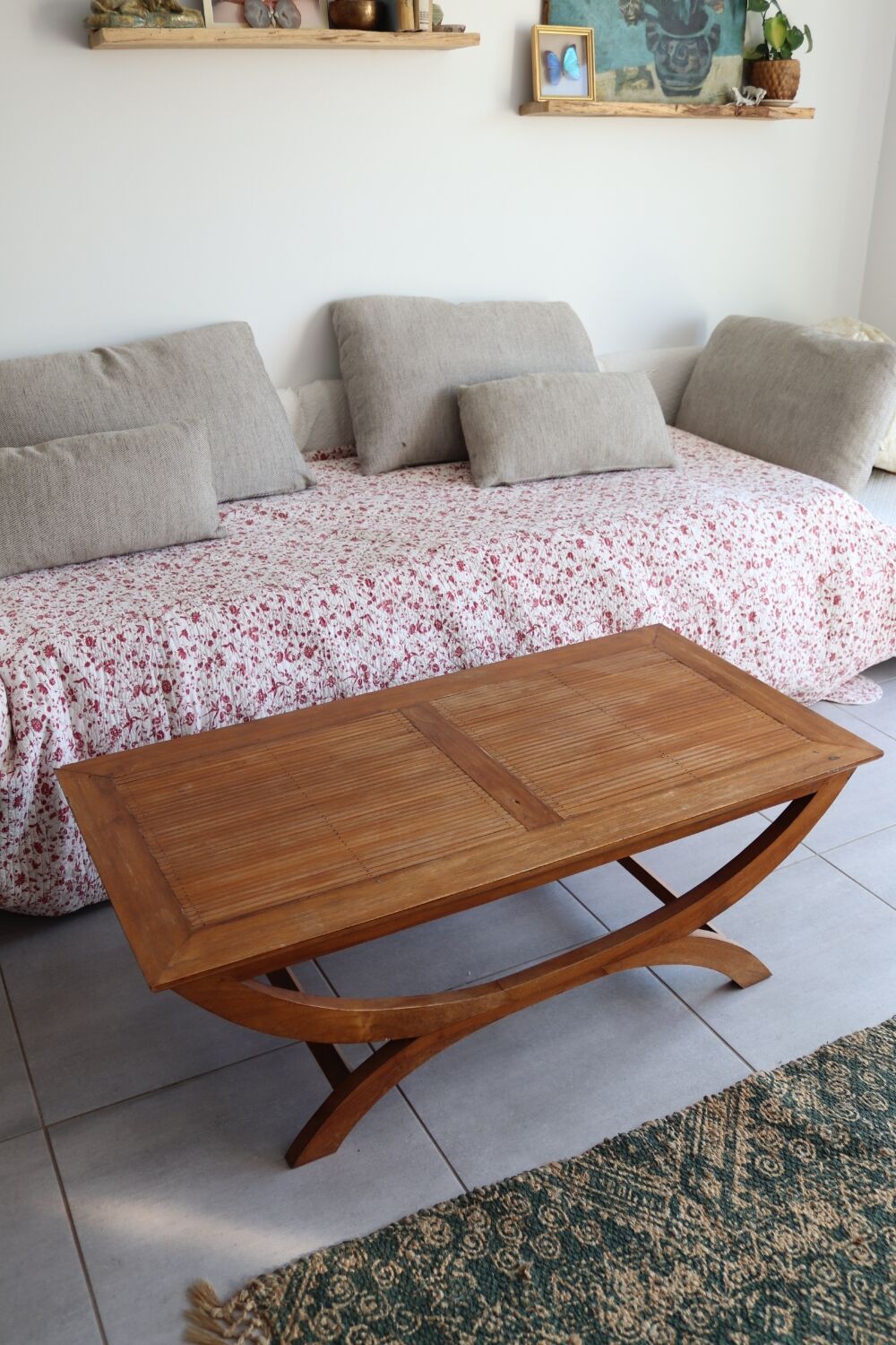 Table basse vintage en bois