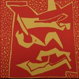 Alberto magnelli: abstract composition - original engraving