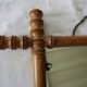 Antique turned wooden mirror in bamboo style, late 19th century A117