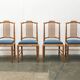 Mid-century Italian dining chairs by Giorgetti, set of 4.
