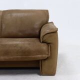 Neck Leather 2,5-Seater Sofa by Hugo de Ruiter for Leolux 1970s