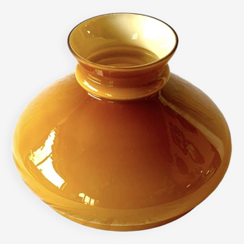 Vintage lampshade in ocher opaline
