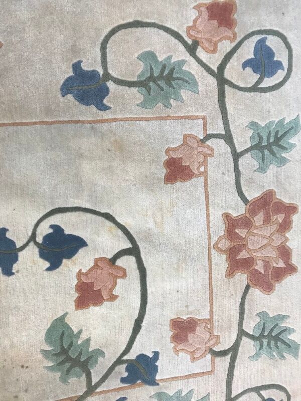 Carpet modern vintage Tibetan done nepal hand 172 X 238 CM