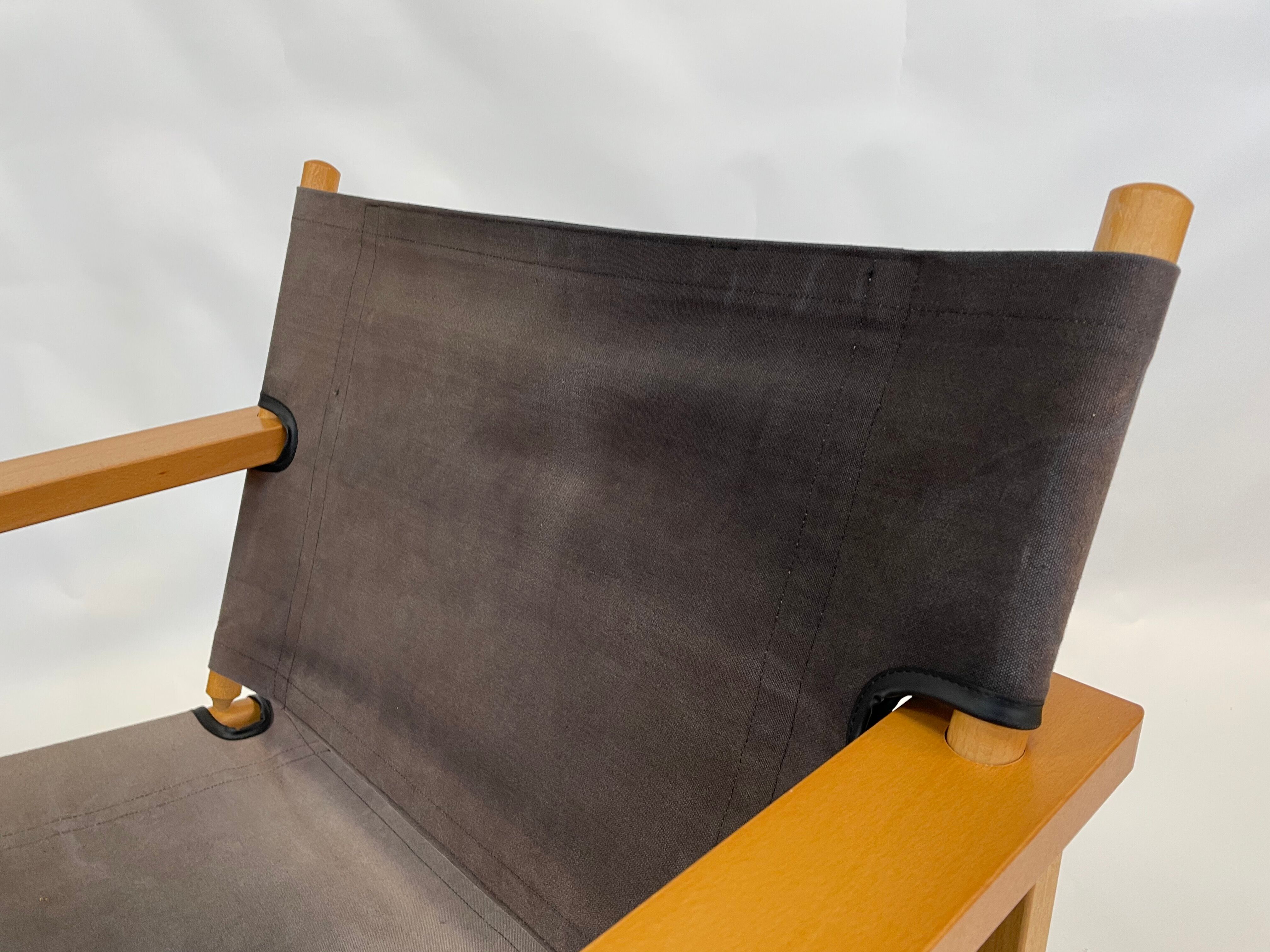 Vintage Safari Chair 1980s Hyllinge Møbler Denmark