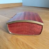Cote d'Or crocodile skin effect metal advertising box
