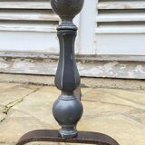 Pair of vintage geometric fire dogs