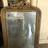 Antique mirror with molding