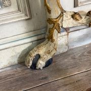 Console en bois peint et doré, Italie, XVIIIème siècle