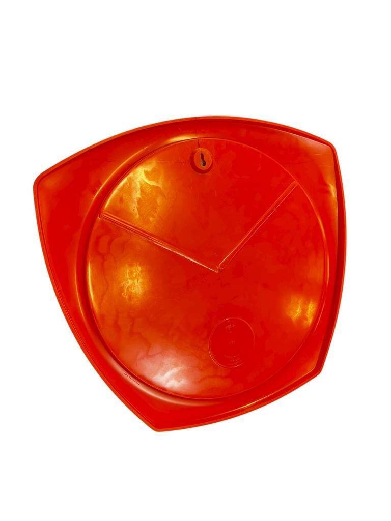 Vintage orange wall mirror 70s pola