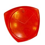 Vintage orange wall mirror 70s pola