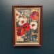Swedish Oil on Canvas“Red Poppies and White Blossoms” by L. Stokes, Vintage