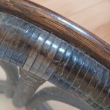 Maugrion editions rattan and glass coffee table