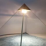 Lampe de Table Vintage Création P Bourguignon Objet d'Art Pyramide Années 1970