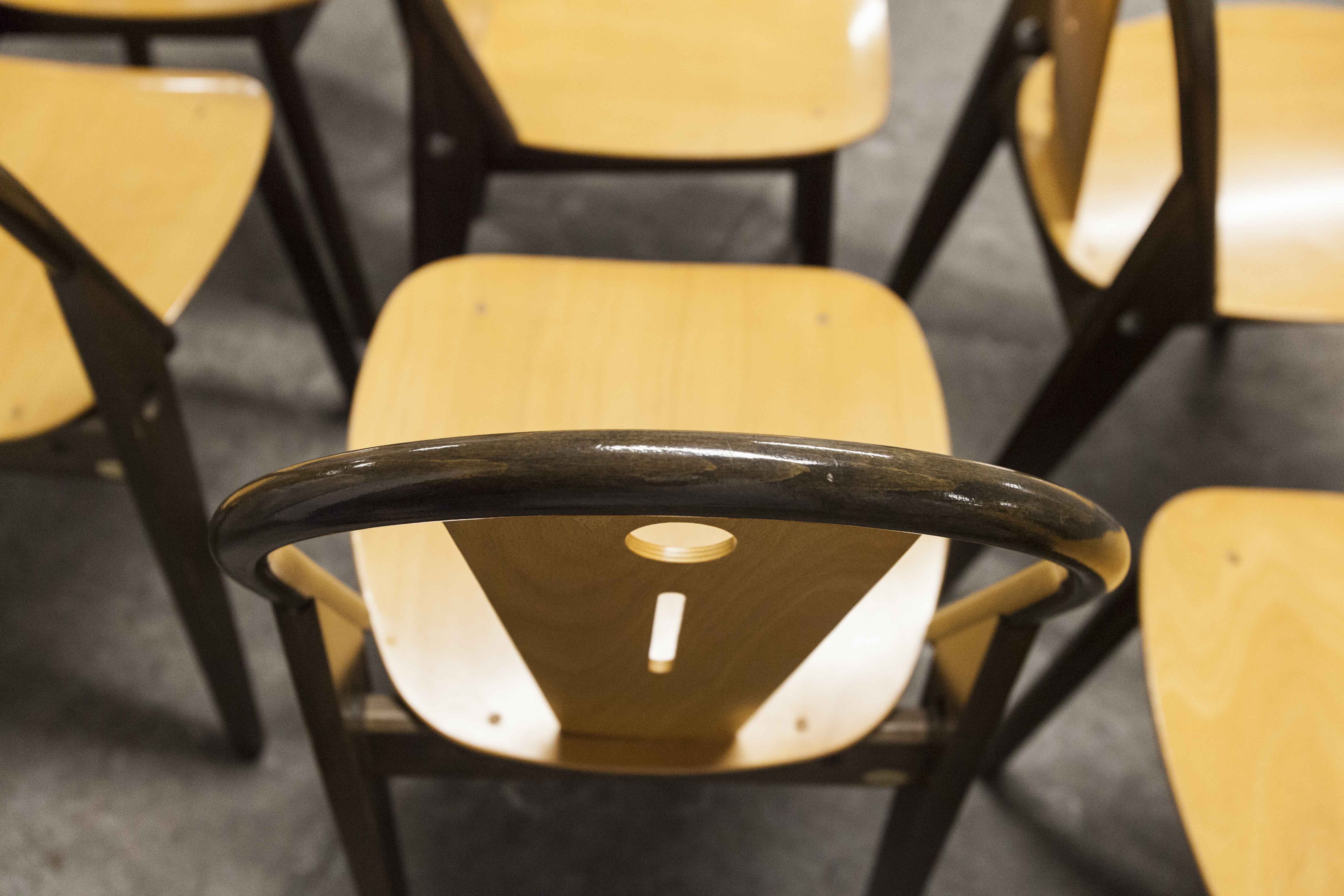 6 Baumann "transit" chairs 1990s