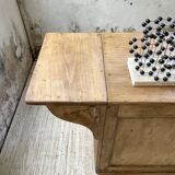 Two-sided central island counter in pine 220cm