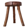 Small stool / antique stool in raw wood – Brutalist spirit