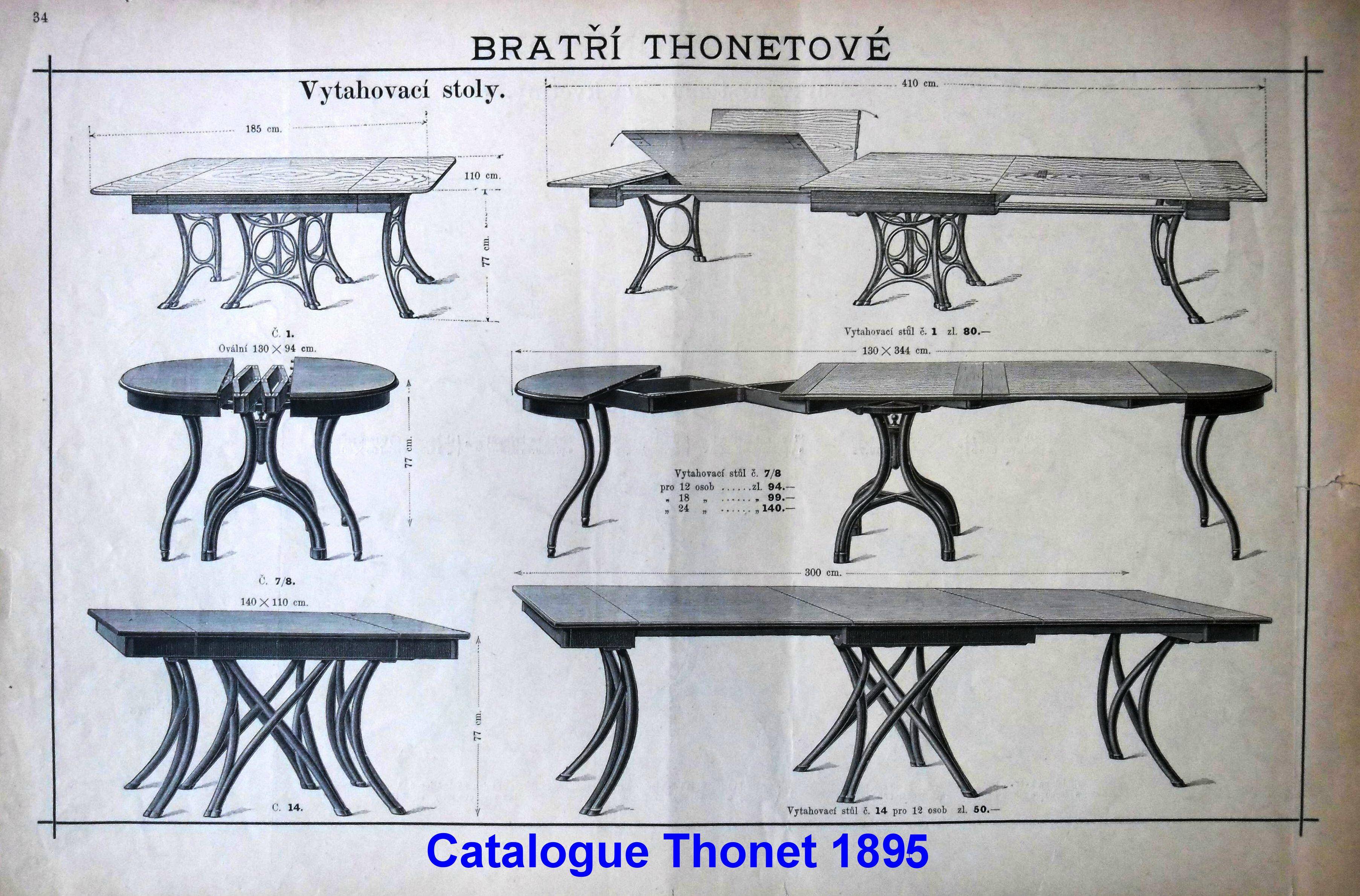 Thonet round table N°14 called "Mikado" - 1890 -