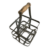 Antique bottle rack