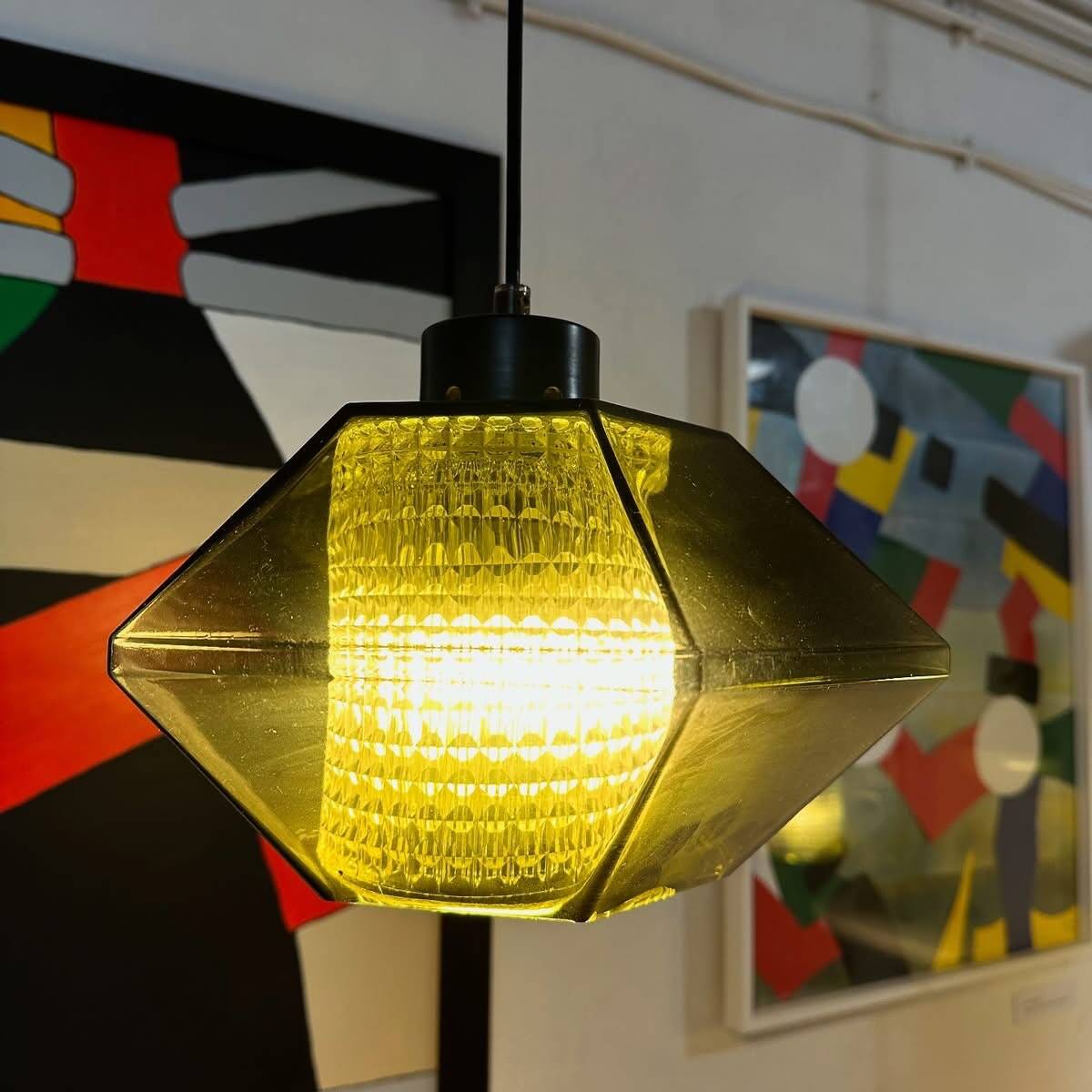 “Diamond” pendant lights by Carl Faguerlund, 1970
