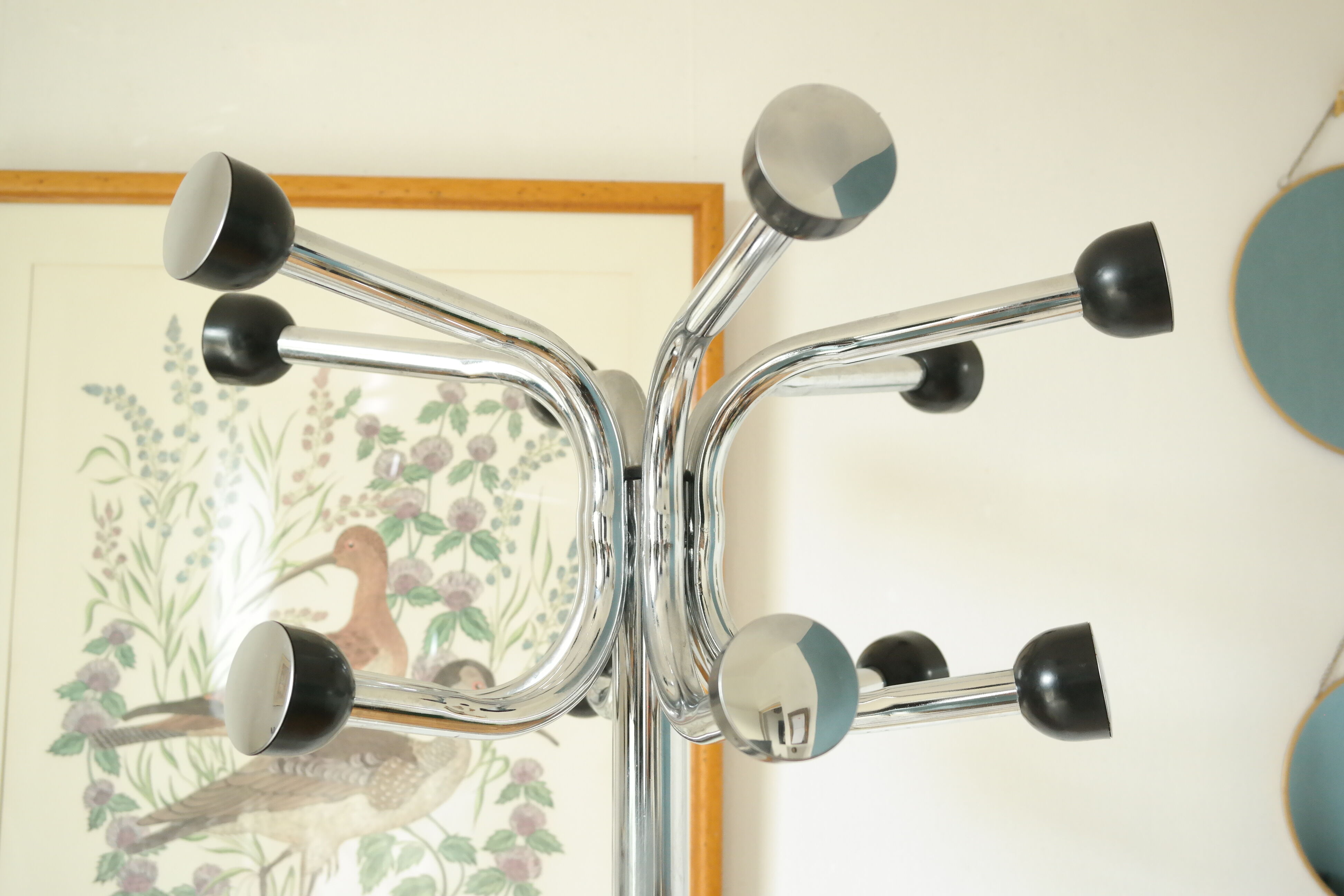 Porte manteau vintage chrome bakélite 50/60