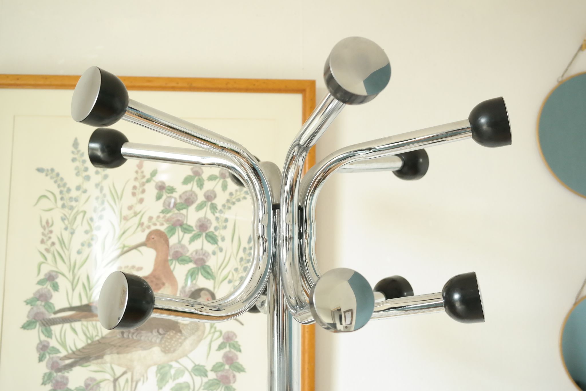 Porte manteau vintage chrome bakélite 50/60