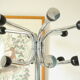 Vintage chrome and Bakelite coat rack from the 50s/60s.