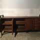 Brushed oak and bamboo sideboard 1970