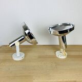 Pair of Concord chrome metal adjustable spotlights from the 70s